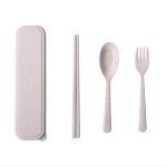 پک قاشق چنگال چاپستيک الياف طبيعي edge