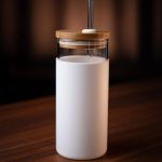 لیوان نی دار درب بامبو