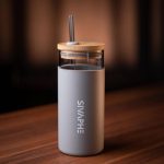 لیوان نی دار درب بامبو