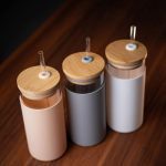 لیوان نی دار درب بامبو