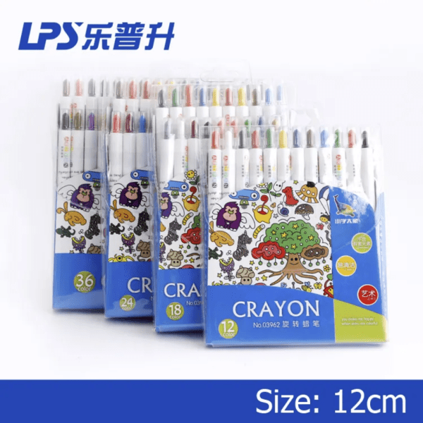 مداد شمعی 12تایی crayon