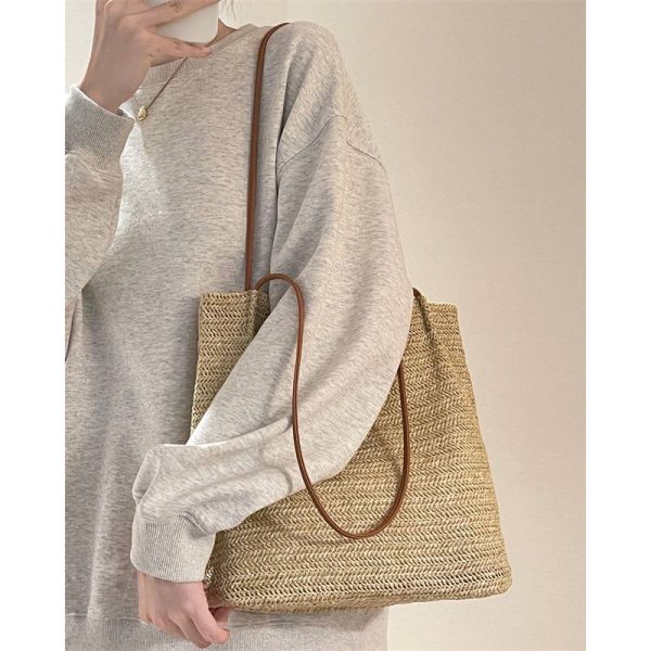 کیف حصیری برند H&M | آستر دوزی‌شده