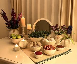 چیدمان مدرن سفره هفت سین