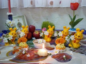 چیدمان کودکانه سفره هفت سین