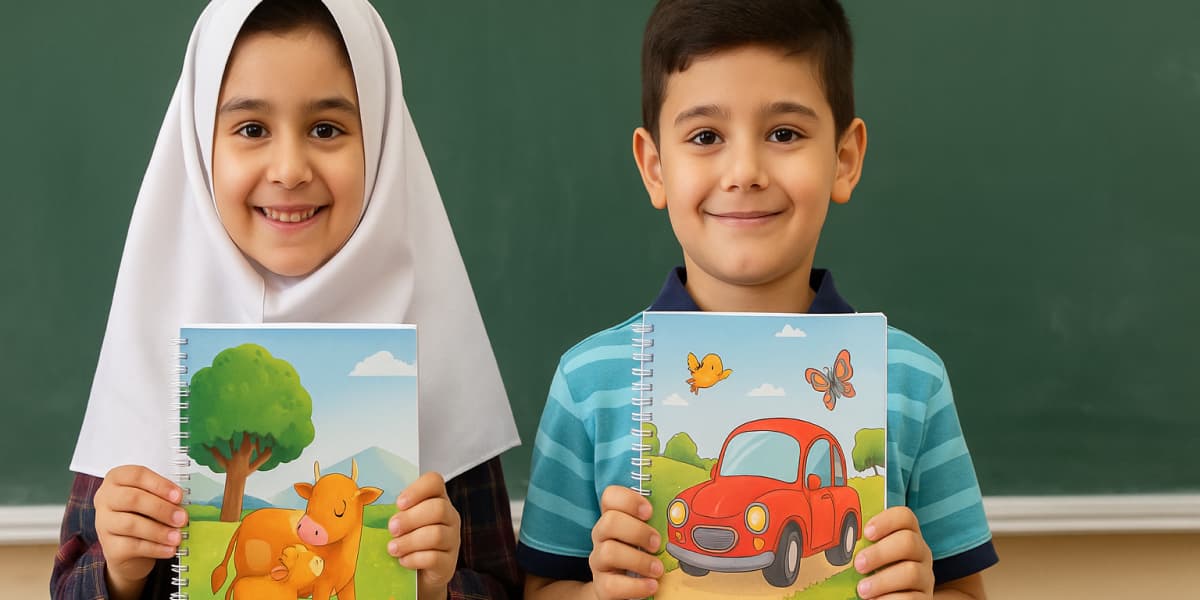 دفتر برای کلاس اول