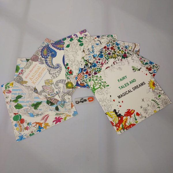 کتابچه رنگ آمیزی pensiag (پک ۷ تایی)