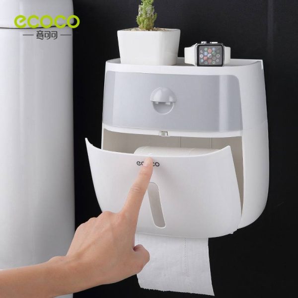 جا دستمالی و ارگنایزر دیواری برند ecoco E1804