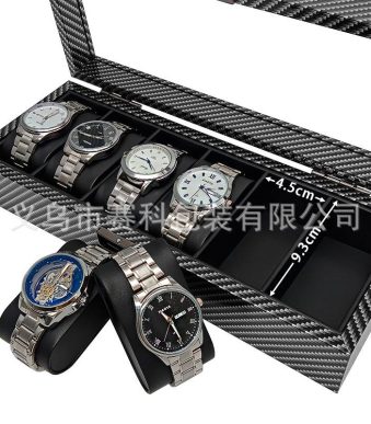 باکس ساعت ۶ عددی فیبر کربن