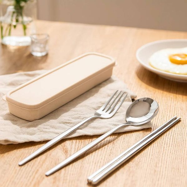 ست قاشق و چنگال و چاپستیک | استیل ضد زنگ