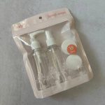 پک مسافرتي اسپري و پمپ و قوطي ۴ تکه