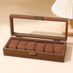 باکس ساعت ۶ عددی چوبی