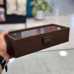 باکس ساعت ۶ عددی چوبی