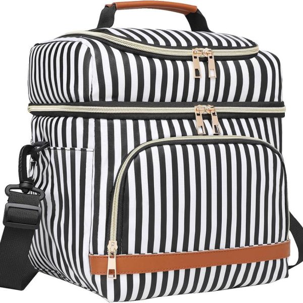 لانچ بگ (کیف ظرف غذا) | طرح راه راه