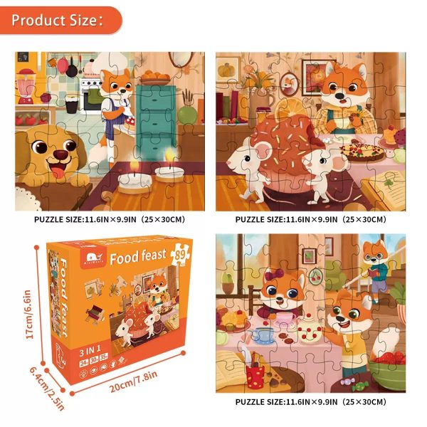 پازل آموزشی کودک 89 تکه  mini whale